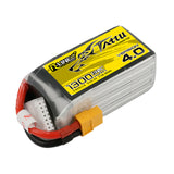 Tattu R-Line Version 4.0 6s 1300mAh 22.2V 130C 6S1P Lipo Battery Pack With XT60 Plug