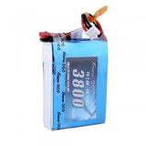 Gens Ace 3800mAh 7.4V 2S1P TX Lipo Battery Pack FRSKY JST-SYP Plug QX7