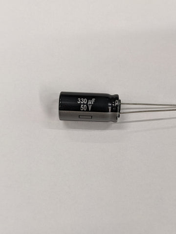 4 330uf 50volt capacitors Panasonic Low esr