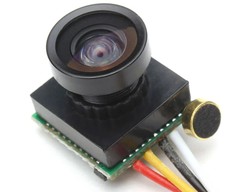 Micro 1000TVL FPV Camera 1/4 CMOS 2.8mm Lens 165° with Audio Microphone