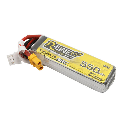 Tattu R-Line 550mAh 7.4V 95C 2S1P Lipo Battery Pack With XT30 Plug