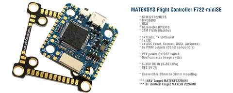 FLIGHT CONTROLLER F722-MINISE