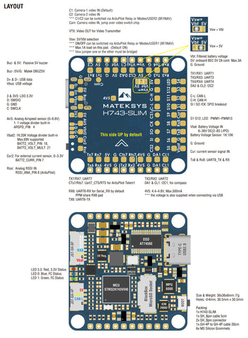 FLIGHT CONTROLLER Matek H743-SLIM