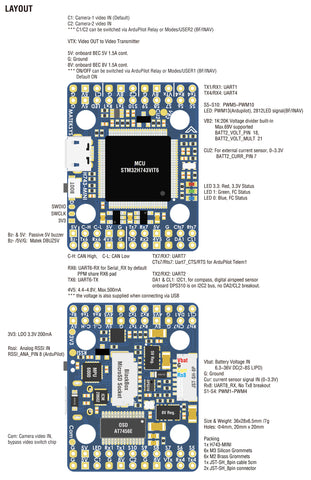 Matek Flight controller H743-MINI 20x20 V3