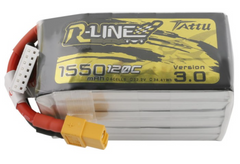 Tattu R-Line Version 3.0 1550 mAh 22.2V 120C 6S1P Lipo Battery Pack with XT60 Plug